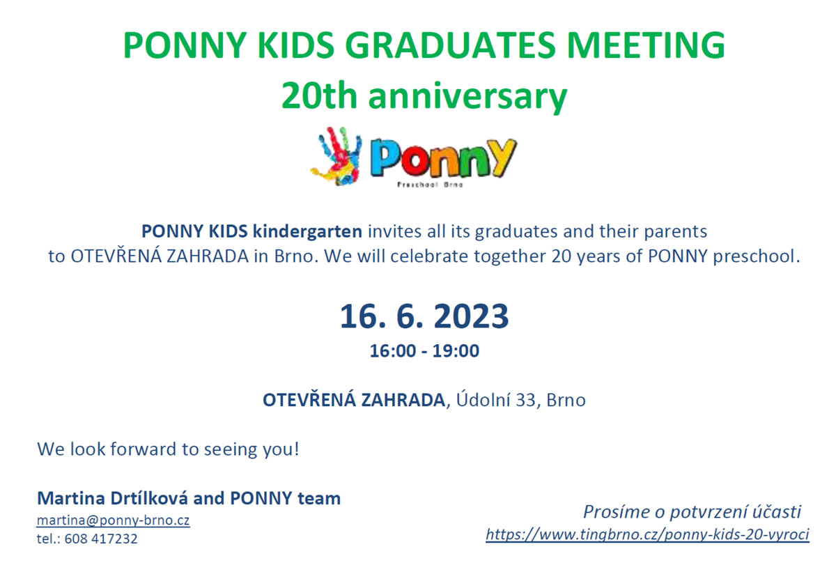 PONNY KIDS GRADUATES MEETING 20th anniversary