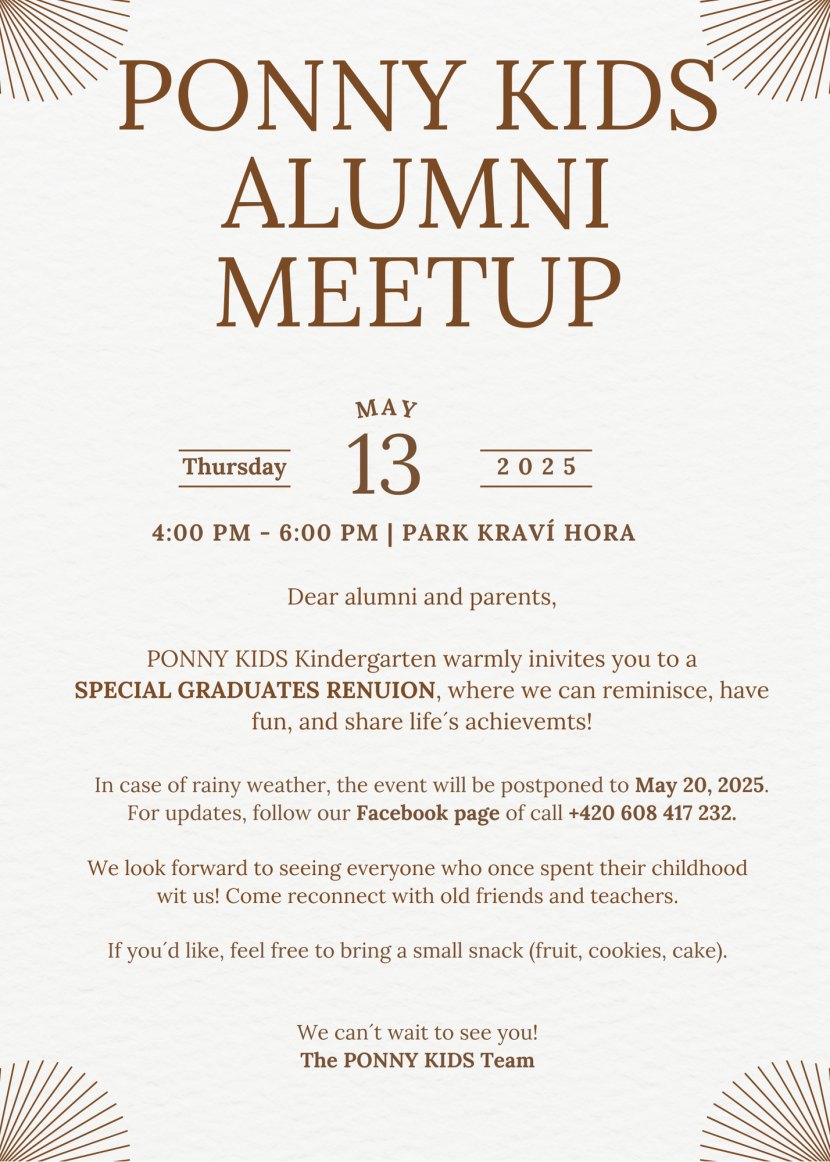  PONNY KIDS ALUMNI MEETUP